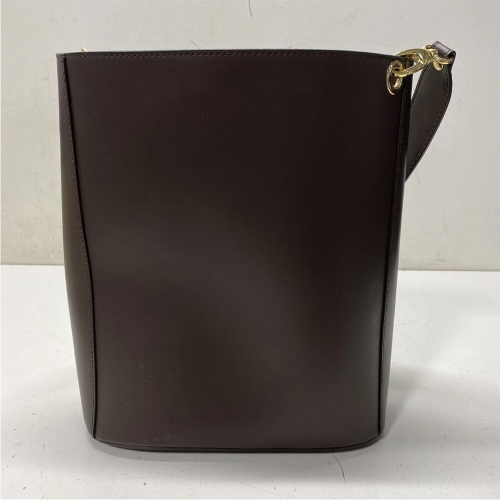 Bevini Modena Bucket & Drawstring Elegant Brown Leather Bag